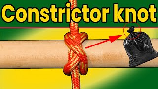 How To Tie A Constrictor Knot StepByStep [upl. by Auhsot]