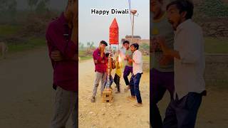 Happy Diwali 🪔  Diwali par Sattar rahe 💣  funny comedy diwali tranding shorts [upl. by Oirromed]