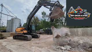 Wrecking Ball And Excavator Time Part 2 66 Year Old Dangerous Fertilizer Shed Demolition [upl. by Edmanda280]