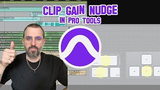 Clip Gain Nudge In Pro Tools Adjusting Clip Volume With Keyboard [upl. by Brock]