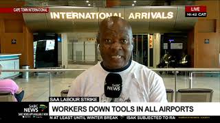 SAA strike  Impact on Cape Town [upl. by Derby847]