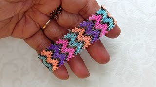 Neon Chevron Bracelet detailed video on my channel [upl. by Pattin]