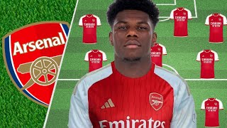 HOW AURÉLIEN TCHOUAMÉNI WILL FIT INTO ARSENAL STARTING LINEUP AFTER JANUARY TRANSFER WINDOW 2024 [upl. by Aicirt]