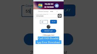 Call Sms Bombit app free download  call bomber app for android  message bomber app for android [upl. by Kcim]