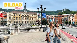 Bilbao Spain 🇪🇸 Summer 2023  4KHDR Walking Tour [upl. by Suhail463]