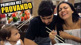 O DIA EM QUE COMEMOS SUSHI PELA PRIMEIRA VEZ  Pérolas da Jque [upl. by Kilgore]