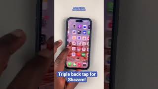 Triple Back Tap To Launch Shazam on iPhone shorts [upl. by Otrebmuh]