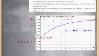 Begrenztes Wachstum  Exponential und eFunktionen ★ Übung Wachstum [upl. by Gerrilee]