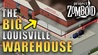 Getting To The BIG Warehouse  Project Zomboid  Louisville Start Part 23 [upl. by Hynda648]