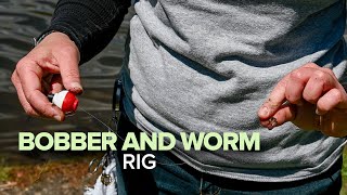 How To Rig a Bobber and Worm for Fishing [upl. by Mihsah222]