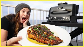 Blackened Red Snapper  Ninja Woodfire Grill Recipes [upl. by Koblick]