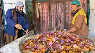 AFGHANI PULAO RECIPE  Original 150 KG Afghani Meat Pulau Prepared  PAKISTANI Street Food RECIPE [upl. by Harak]