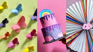 Five easy paper craft ideas  How to make paper craft videos  youtube diy easypapercrafts [upl. by Haleeuqa385]