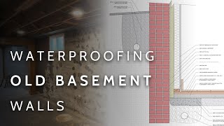 Waterproofing Old Basement Walls Exterior  Interior Options [upl. by Enaid]