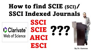 How to find SCI indexed Journals [upl. by Ahsahtan]