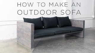 how to make an Outdoor Sofa [upl. by Namruht]