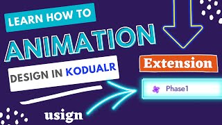 Make animation app in kodualr using  phase extension   Kodular Bangla [upl. by Allekim881]