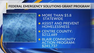 Centre County to receive part of a 58 mil grant for homelessness assistance and prevention [upl. by Eedak89]