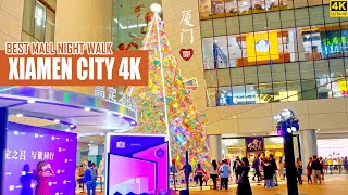 Xiamen SM Mall Night Walk  Fujian Province China  4K HDR  福建  厦门 [upl. by Delia927]