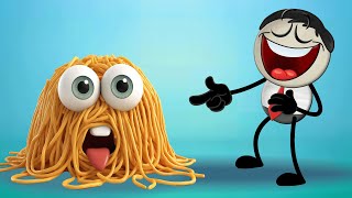 What if we Converted into Noodles  more videos  aumsum kids children cartoon whatif [upl. by Tserof324]