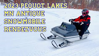 2023 Pequot Lakes Antique Snowmobile Rendezvous [upl. by Johann]