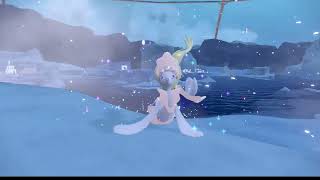 Pokemon VioletMain Shiny Brionne evolves into shiny Primarina [upl. by Bauer]