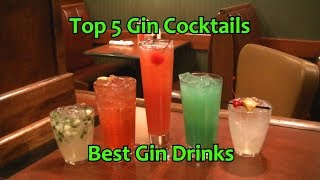 Top 5 Gin Cocktails Best Gin Drinks [upl. by Bamby]