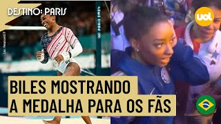 OLIMPÍADAS 2024 OLHA COMO É PESADA SIMONE BILES VAI A BOTECO E DEIXA IRMÃ SENTIR PESO DO OURO [upl. by Burkley]