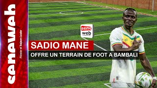 DIRECT  Sadio MANÉ offre un terrain de football à Bambali [upl. by Holli]