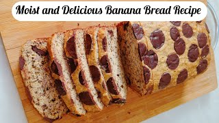 Moist And Delicious Banana Bread recipe [upl. by Ayatnahs242]