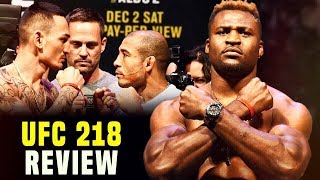 UFC 218 Review  Holloway VS Aldo 2 [upl. by Miahc454]