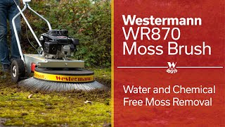 Westermann WR870 Moss Brush  Chemical and Water Free Moss Removal [upl. by Ruosnam]