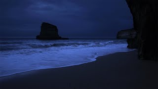 Fall Asleep With Relaxing Wave Sounds at Night Low Pitch Ocean Music for Deep Sleeping [upl. by Dlorrej]