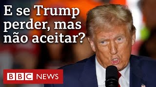 Eleições EUA 2024 e se Trump perder mas voltar a questionar o resultado [upl. by Nainatrad48]