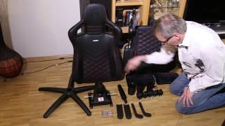 Noblechairs Epic Gaming Stuhl aufbauen [upl. by Carnes87]