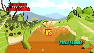 Zoochosis Stegosaurus vs Stegosaurus  Zoochosis Dino vs Dino S1  Monster Dino Animation [upl. by Regen]