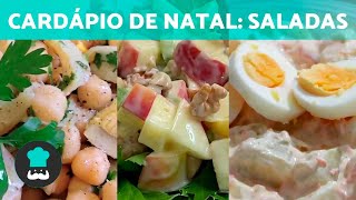 3 receitas de SALADAS PARA O NATAL simplesmente perfeitas 🥗 [upl. by Turnbull]