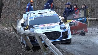 Rallye Monte Carlo 2024  CRASHES Munster  Laurencich amp FLAT OUT [upl. by Ilse]