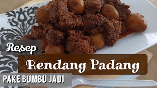 Resep Rendang Padang Asli  Resep Bumbu Jadi Tinggal Cemplung ajaaa [upl. by Ozne435]