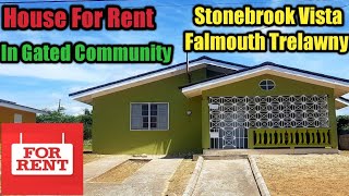 House For Rent In Falmouth Trelawny  Jamaica  24 Hours Gated Community  Stonebrook Vista [upl. by Phares]