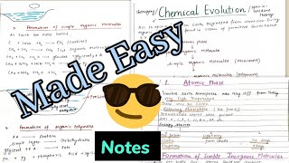 Chemical Evolution  Oparin Haldane Theory Notes 😎😎 [upl. by Aiken568]