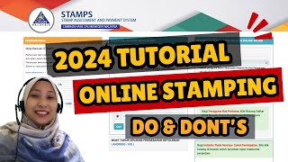 Complete Online Stamping Malaysia 2024  Do amp Donts E Stamping  Tenancy Agreement Bahasa Melayu [upl. by Bouzoun761]