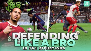 Defending 1v1 Situations  How to Defend Like a Pro Player in FC 24 [upl. by Gilman]