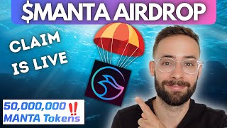 Manta Airdrop How to Claim Sell amp STAKE MANTA [upl. by Asilrak330]