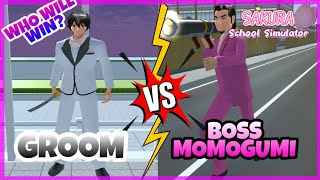 Battle Boss of Momogumi Vs Groom SAKURA School Simulator [upl. by Salaidh]