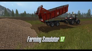 COURSEPLAY Farming 17 La remorque décharge au sol [upl. by Rollecnahc]