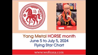 June 2024 Flying Star  Yang Metal Horse Month [upl. by Granlund]