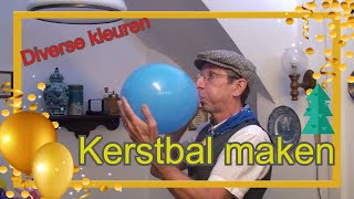 Kerstbal maken  Ballon workshop met de Haagse Ballonnenboer  2015 [upl. by Varipapa245]