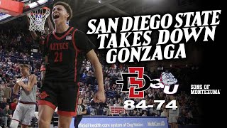 174 San Diego State Takes Down Gonzaga 8474 [upl. by Ardnal170]