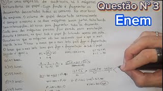 Em uma empresa de auditoria há duas máquinas trituradoras de papel cuja função é fragmentar os doc [upl. by Maida]